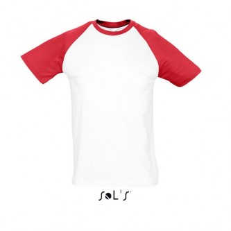 ΠΡΟΣΦΟΡΑ Ανδρικό t-shirt Άσπρο - Κόκκινο FunkyWR